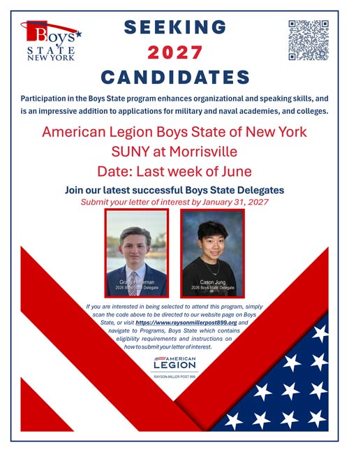 2027 Seeking Boys State Candidates