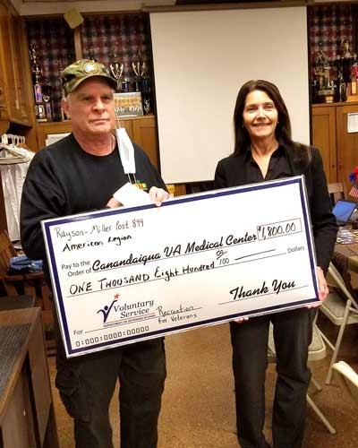 Check presentation to Canandaigua VA - Robin Johnson