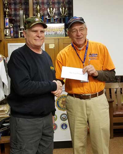 Check presentation Honor Flight Rochester - Rich Stewart